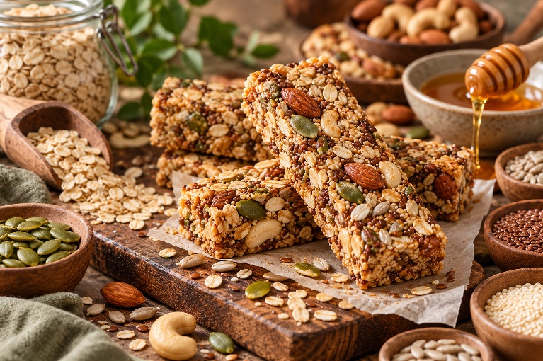 Rustic Honey Granola Bar